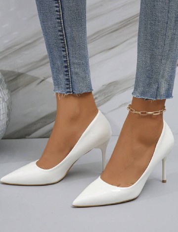 Pantofi SHEIN, alb