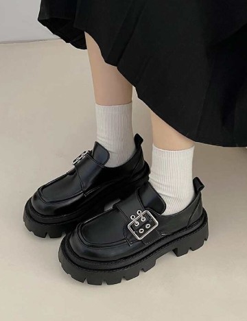 
						Mocasini SHEIN, negru