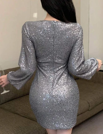 Rochie scurta SHEIN, gri