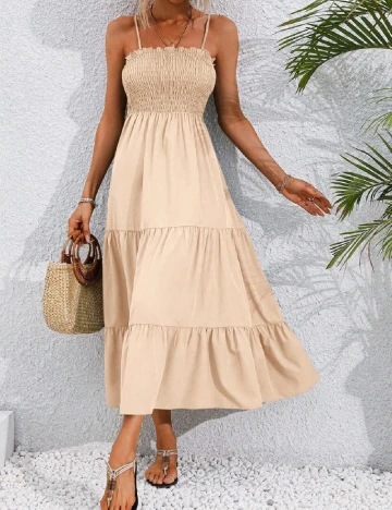 Rochie medie SHEIN, crem Crem
