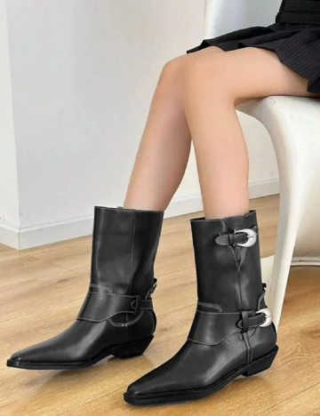 Cizme SHEIN, negru Negru