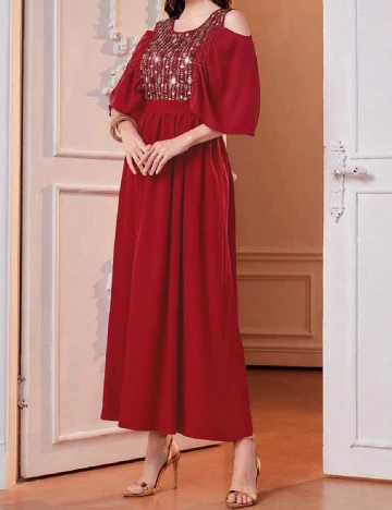 Rochie medie SHEIN, rosu