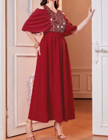 Rochie medie SHEIN, rosu