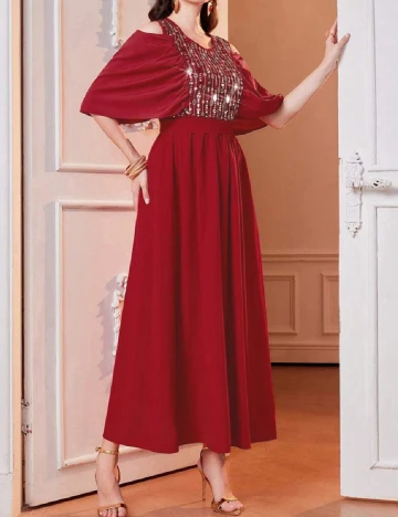 Rochie medie SHEIN, rosu