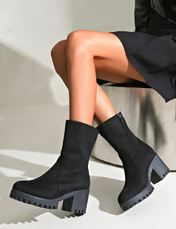 Botine SHEIN, negru