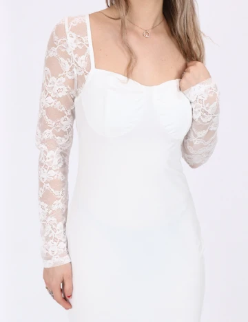 Rochie scurta SHEIN, alb