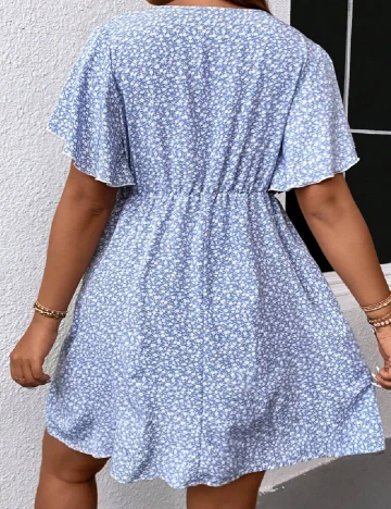 Rochie scurta SHEIN CURVE, albastru