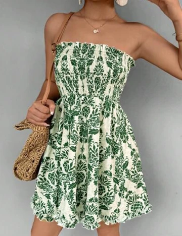 Rochie scurta SHEIN, verde