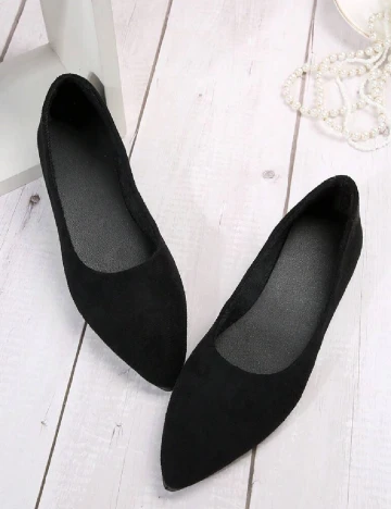 Balerini SHEIN, negru Negru
