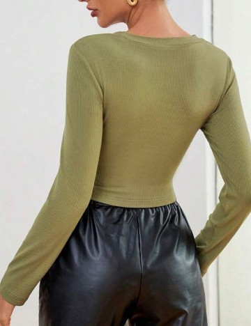 Top SHEIN, verde