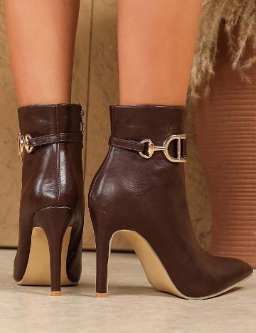 Botine SHEIN, maro