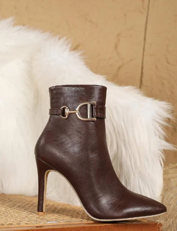 Botine SHEIN, maro