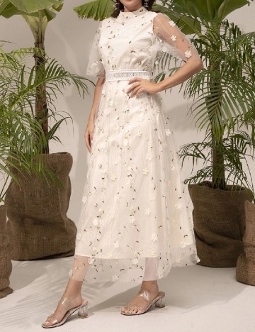
						Rochie medie SHEIN, crem