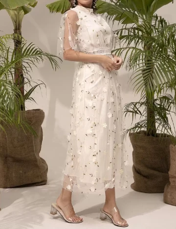Rochie medie SHEIN, crem