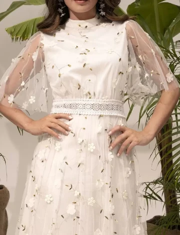 Rochie medie SHEIN, crem