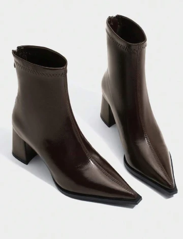 Botine SHEIN, maro