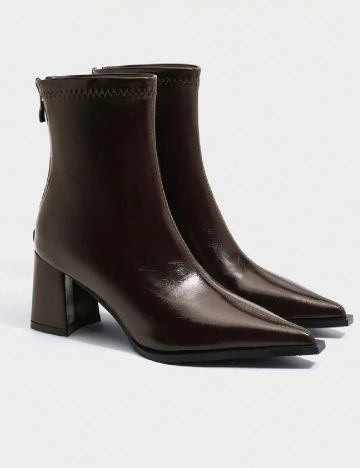 Botine SHEIN, maro