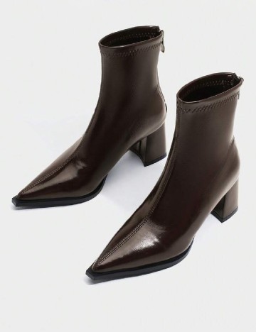 Botine SHEIN, maro