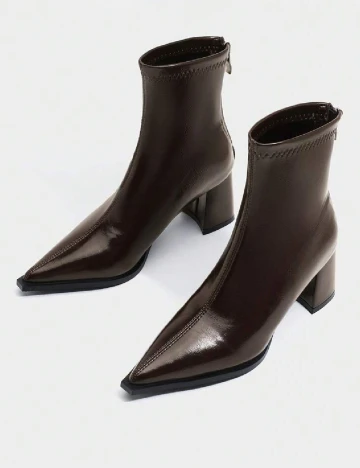 Botine SHEIN, maro