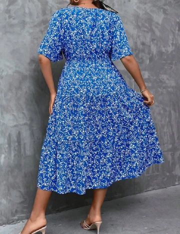 Rochie medie SHEIN CURVE, albastru