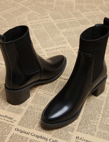 Botine SHEIN, negru