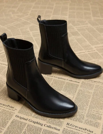 Botine SHEIN, negru
