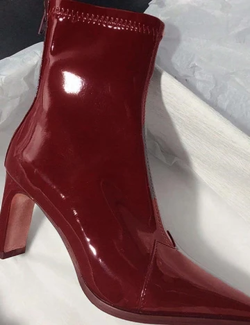 Botine SHEIN, rosu Rosu