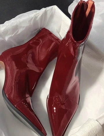 Botine SHEIN, rosu Rosu