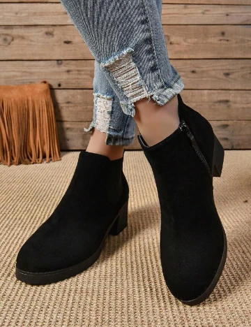 Botine SHEIN, negru