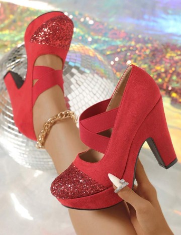 Pantofi SHEIN, rosu