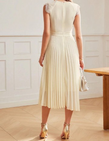 Rochie medie MOTF, ecru