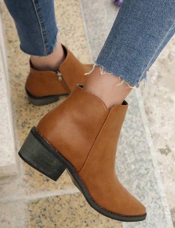 Botine SHEIN, maro