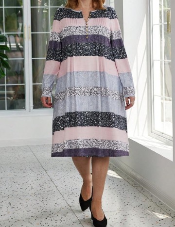 Rochie medie Emery Rose Curve, mix culori
