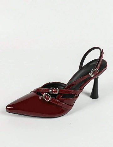 Pantofi SHEIN, visiniu