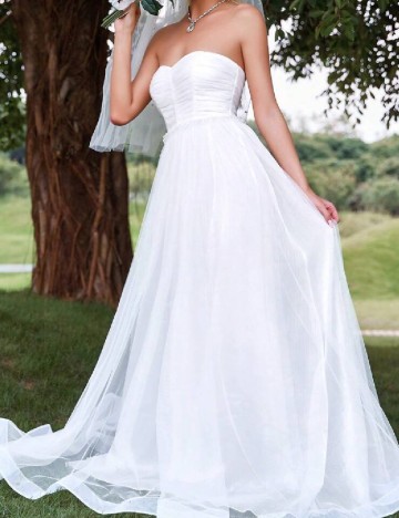 Rochie lunga Faeriesty, alb