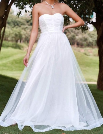Rochie lunga Faeriesty, alb