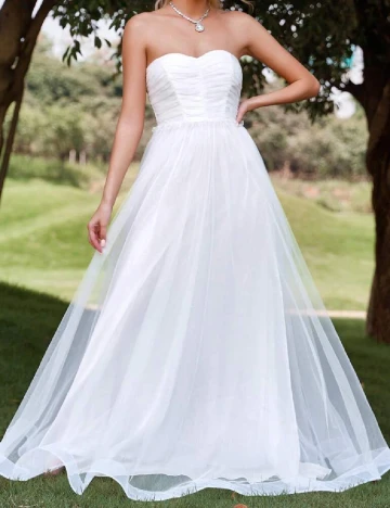Rochie lunga Faeriesty, alb