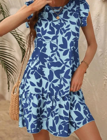 Rochie scurta SHEIN, albastru Albastru