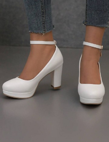 Pantofi SHEIN, alb