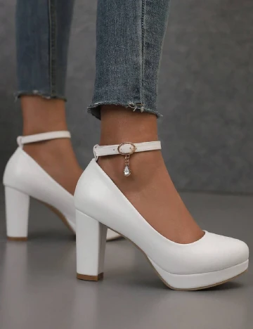 Pantofi SHEIN, alb Alb