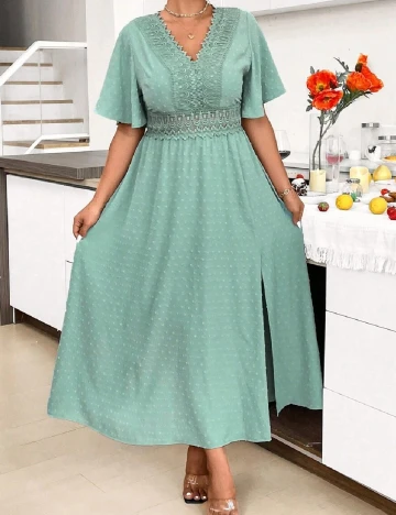 Rochie lunga SHEIN, verde