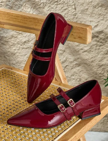 Pantofi SHEIN, visiniu
