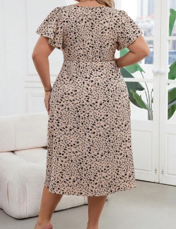 Rochie medie SHEIN CURVE, crem