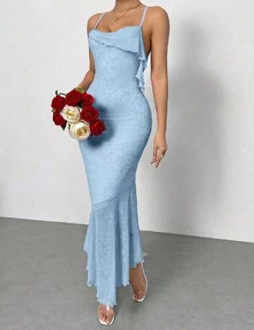 Rochie lunga SHEIN, bleu