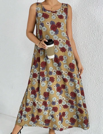 Rochie lunga SHEIN, kaki