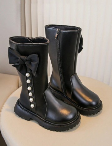 Cizme Shein Kids, negru