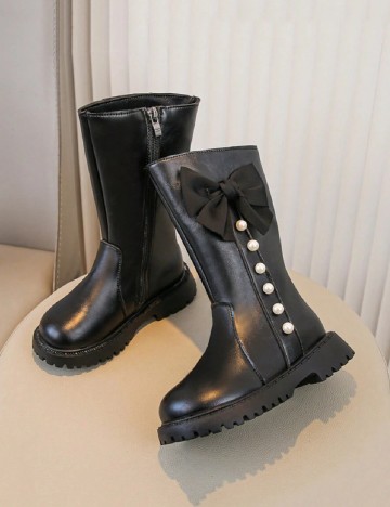 Cizme Shein Kids, negru