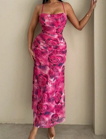 Rochie medie SHEIN, roz