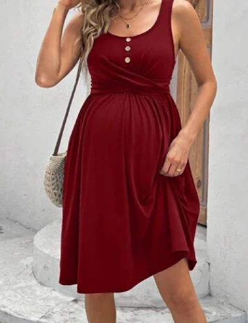 Rochie scurta SHEIN Maternity, rosu