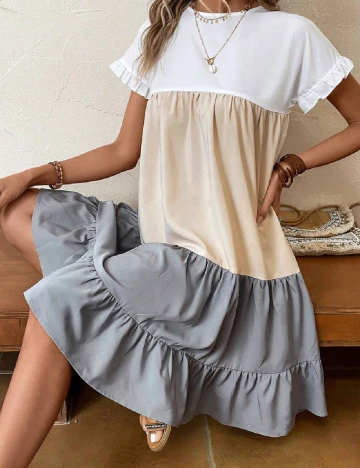 Rochie scurta Emery Rose, mix culori